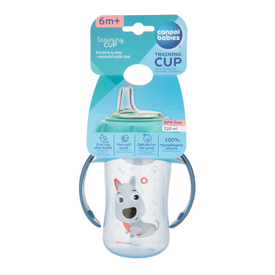 Canpol-babies-non-spill-cup-with-weighted-straw-270ml-EXOTIC-ANIMALS
