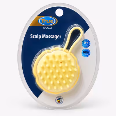 مدلك فروة الرأس للأطفال ترو جولد حديثي الولاده/ +0 ش Scalp Massager True Gold 4 مدلك فروة الرأس للأطفال ترو جولد حديثي الولاده/ +0 ش Scalp Massager True Gold